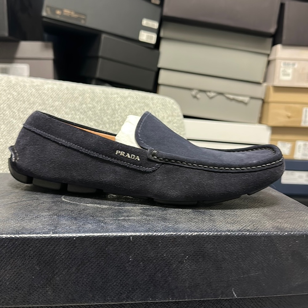 Prada suede loafer
